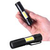 LED Flashlight 4 Modes Work Light Lamp Waterproof Lanterna Pocket Aluminum Torch For Hiking Camp With Pen Clip Lamp thumbnail-5