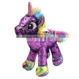 Manufacturers Custom Design Reversible Sequin Unicorn Stuffed Toy For Kids thumbnail-4