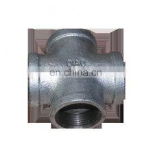 High Pressure Malleable Casting Iron Pipe Compression Oil Gas Fitting Cross Beaded thumbnail-3