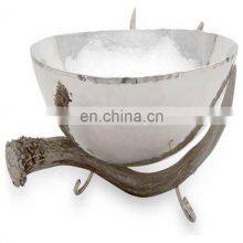 Shiny Metal Antler Bowl thumbnail-1