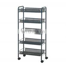 2022 Hot Sale Bathroom Kitchen Organizer Storage Rack 4 Tiers Storage Rack
