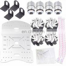 Unfinished 4WD Load Capacity 10-15KG Mecanum Robot Car Smart Car Chassis Kit w/ 60mm Omni Wheels thumbnail-3