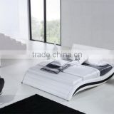 Cozy Soft Leather Bed Bedroom furniture Modern Bed Design