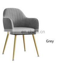 Living Room Furniture Wholesale Hot Selling Cheap Modern Soft Mat Dining Chair With Gold Plated Leg and Velvet Seat thumbnail-4