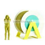 Pla 3d Printer Material Mustard Yellow Filament With the New Spool Convertible Into a Coat Hanger. Spool Holder Included. thumbnail-1