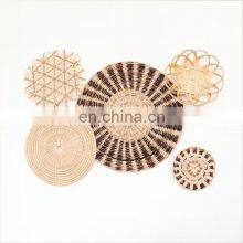 Hot Sale Decorative Baskets Seagarss Wall Decor Set Woven Bamboo Wholesale Made in Vietnam Art thumbnail-3
