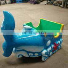 Amusement Park Attraction Kiddie Roller Coasters Shark Shaped Pulley Ride for Sale thumbnail-5