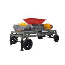 Low Price Double Shaft Tyre Recycling Crusher Machines for Shredding Waste Plastic Shredder Recycle Tire Shredder Equipment thumbnail-1