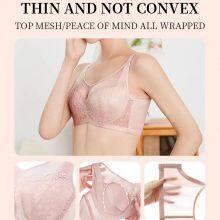 Hot Sale Women's Seamless Bras No Underwire Scalloped Push Up Bras Full Coverage Everyday Bra thumbnail-4