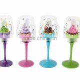 CE/EU/FDA/SGS/LFGB HIGH QUALITY CHRISTMAS PAINTED WINE GLASS Quality Choice thumbnail-2