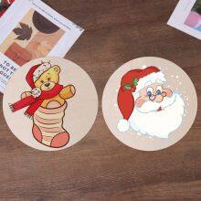 Christmas Wooden Sign Wood Exquisite Hollow Wood Snowflake thumbnail-4