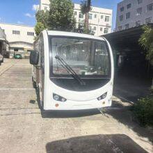 14-seater Semi-enclosed Electric Sightseeing Vehicle / Electric Scenic Area Sightseeing Vehicle With Rain Curtain and Sunshade Curtain thumbnail-2