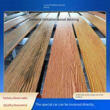 Imitation Wooden Boardwalk Paving Slabs, Cement Wood Grain Floor Tiles, Precast Reinforced Concrete Floor Slabs for Parks and Scenic Areas, Platform Walkway Boards thumbnail-1