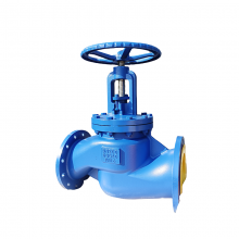 DN100 DN50 PN16 Cast Iron Ductile Iron Flange Bellows Seal Globe Valve Stainless Steel Seal Globe Valve thumbnail-1