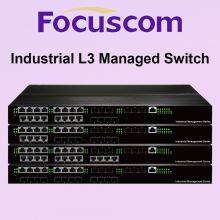 Focuscom S3000 Series Industrial L2/L3 Managed Rack Mount Gigabit Switch 1U 19-inch 26-Port Ethernet Switch With 1000M SFP Slots & ERPS Ring Support thumbnail-1