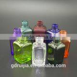 Blue Pink Yellow 30ml Square Glass Bottles With Childproof Caps for e Liquid thumbnail-2