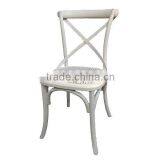 RCH-4001-4 Oak Dining Chair White Restaurant Chair Stackable thumbnail-1