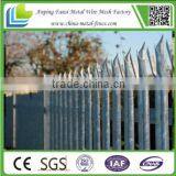 3000mm 'D' or 'W' Profile High-security Steel Palisade Fencing With Concrete Sill thumbnail-4
