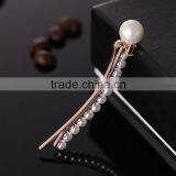 European and American High-end Boutique Fashion Zircon Elegant Pearl Hairpin Hair Accessories Hair Jewelry Party Decoration thumbnail-2