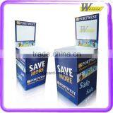 2016 Fashion Shop Hot Sale Cardboard Display Stand for Garments Display