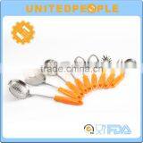 Coloful PS Handle 8 Piece Stainless Steel Cooking Tool Set thumbnail-1