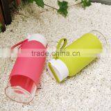 400ml HOT Plastic Sport Water Bottle With Silicone Sleeve thumbnail-4