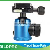Professional Tripod Head Colorful Camera Tripod Ball Head 36mm Diameter PH-254K