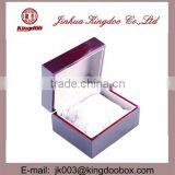 Jinhua Supplier Rectangular Wooden MDF Watch Box With Hinge thumbnail-2