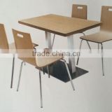 Metal Frame Fastfood Dining Seats & Table