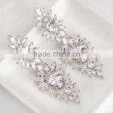 AAA Cubic Zircon Long Dangle Earrings for Women High Quality Luxury Wedding Earrings Bridal Jewelry thumbnail-6