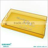 Guangzhou Manufacturer Glass Cash Tray With Acrylic Serving Tray With Handle thumbnail-5