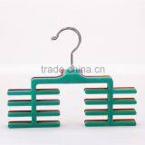 Velvet Tie Hanger Non-Slip Tie Organizer Flocked Hanger thumbnail-1