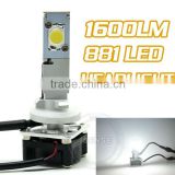 1600lm LED HEADLIGHT 881/880/ H1/ H3 Base WHITE Color for Cars