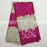 Hot Sell Nigerian Wedding Lace Fabric/water-soluable Lace Fabric/guipure Cord Lace Fabric thumbnail-1