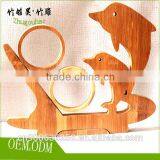 Bamboo Material Round Wine Rack thumbnail-3