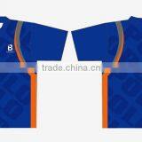 Custom Polyester Hot Sale Sublimation Sky Blue Polo Shirt thumbnail-5