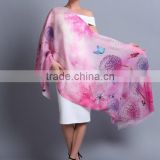 Wholesale digital printed shawl made of 100% wool