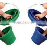 eco-friendly portable silicone foldable bucket