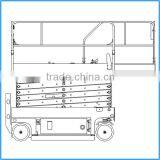 Building Painting Equipment 8M Scissor Lift thumbnail-2