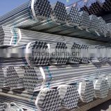 high quality galvanized pipe with blue color strips two ends