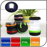 Cheapest Camping Light 3 Mode Waterproof 250 Lumens Mini Flashlight Foldable Camping Led Lantern Quality Choice