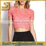 Regal Mesh Crop Ladies t Shirts 2015 thumbnail-2