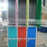 Gym Use Metal 6-door Wardrobe Design With Lock