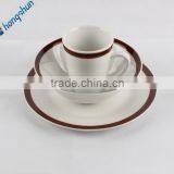Pakistani Dinner Set 12pcs Colour Band Porcelain Dinnerware thumbnail-2