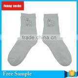 Men High Quality Logo Printed Cheap Crew Socks thumbnail-5