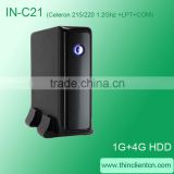 IN-C21 with Celeron 215/220 1.2Ghz fanless IPC fanless industrial pc