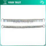 1.5MM 3MM Clear Cystal Rhinestone Flower Connector Rhodium Metal Belt Buckles thumbnail-6