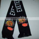 bob trading new design football fans Knitting scarf 100% acrylic fashion hollow out crochet knitting scarf