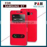 New Product Mobile Phone Case Leather Flip Case for Samsung Galaxy e7 Mobile Phone Case thumbnail-1
