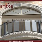 outdoor customized glass balustrade / aluminum awning railing